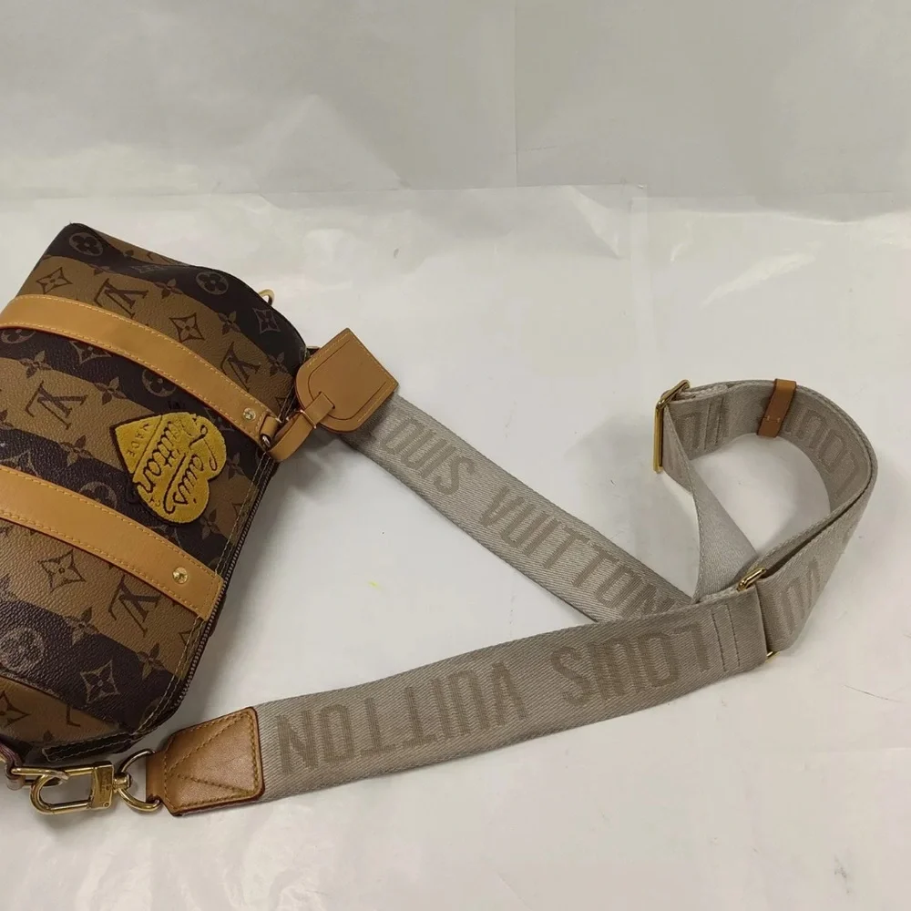 Auth LOUIS VUITTON X NIGO Reverse Monogram  City Keepall Bandouliere
